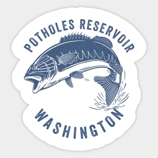 Potholes Reservoir Washington State Sticker